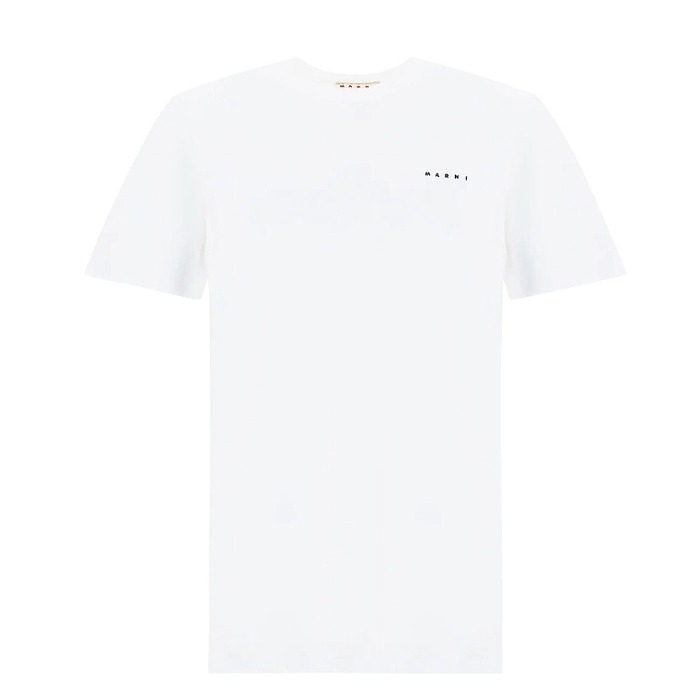 MARNI 마르니 로고 티셔츠 HUMU0198X1UTCZ57 (WH)