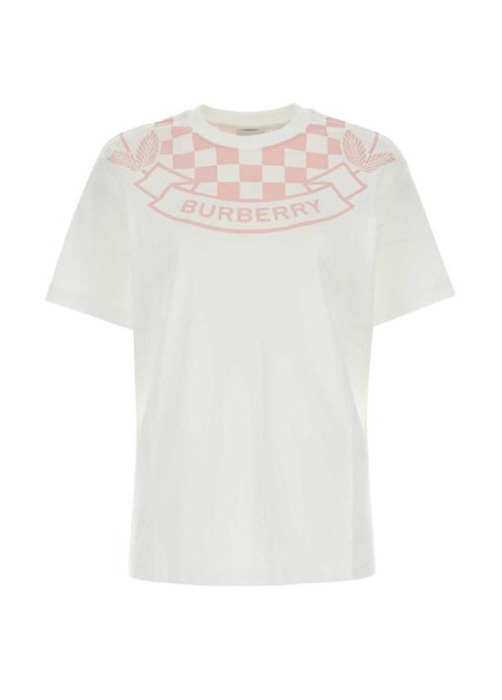 버버리 로고 프린트 여성 티셔츠 8072148 (WH)